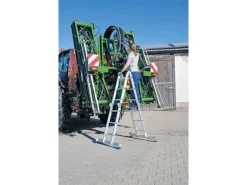 Klapptritte^MUNK Vielzweckleiter mit Nivello Traverse 4x3 Sprossen