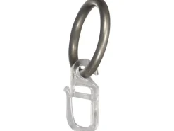 mydeco Gardinen-Ringe Edelstahl-Optik Ø 3,3 cm für Ø 1,6 cm Gardinenstangen