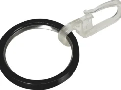 mydeco Seilspanngarnituren^Gardinen-Ringe Schwarz Ø 4 cm für Ø 2 cm Gardinenstangen