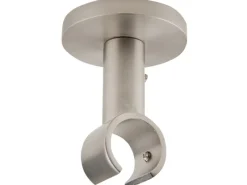 mydeco Vorhänge|Seilspanngarnituren^Gardinenstange-Deckenmontage Klassik Edelstahl-Optik Ø 2 cm