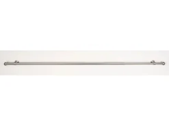 mydeco Seilspanngarnituren|Gardinenstangen^Gardinenstange-Komplettset 2in1 ausziehbar Edelstahl-Optik 160-280cm