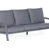Sofas^Natur24 Lounge-Sofa Empire Aluminium Polyester Wetterfest Inklusive Kissen Gartenmöbel