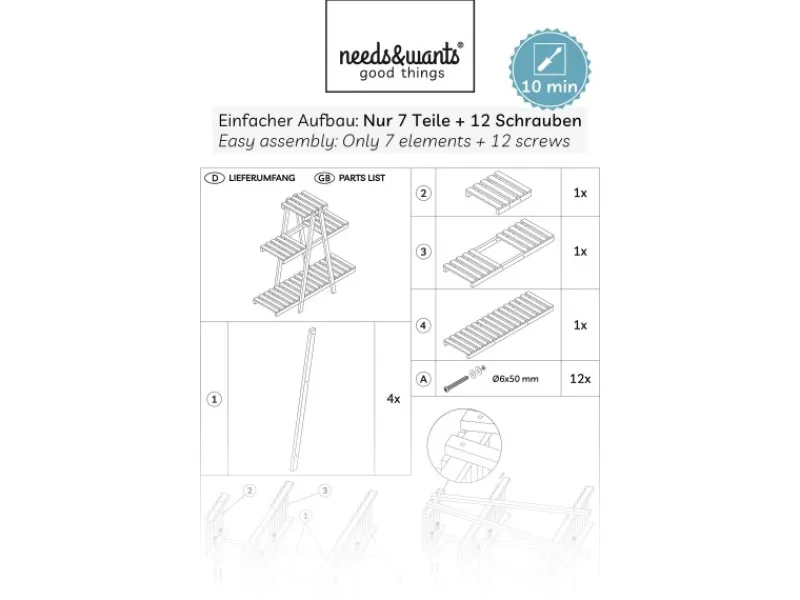 needs&wants Vasen^Pflanzenregal Bloomy1