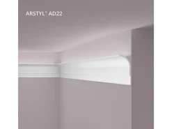 Zierprofile^NOEL & MARQUET NMC AD22 ARSTYL Eckleiste Zierleiste Stuckleiste für Indirekte Beleuchtung 2 m 200 cm x 10 cm x 22,5 cm Weiß