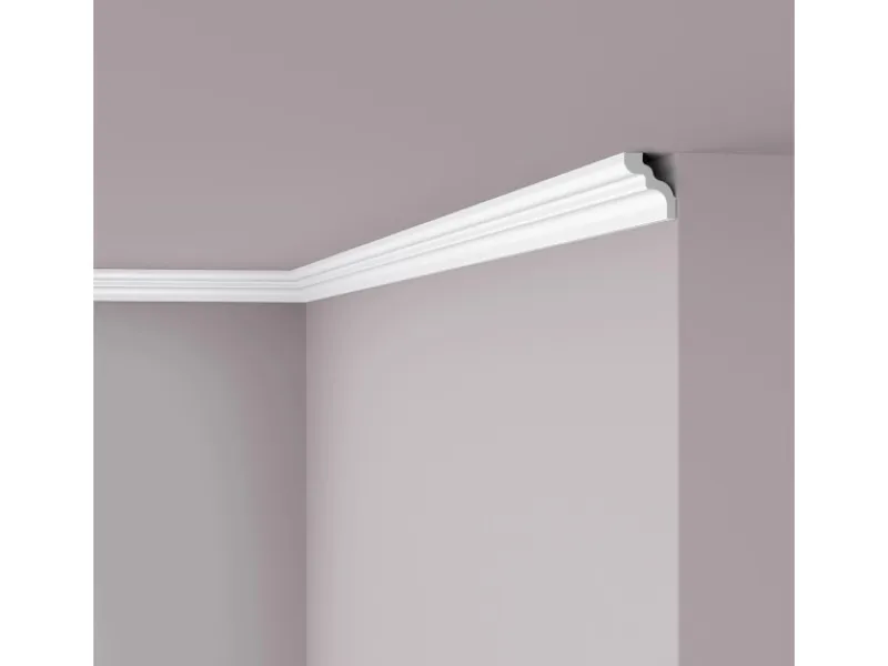 Zierprofile^NOEL & MARQUET NMC D NOMASTYL Eckleiste Zierleiste Stuckleiste 2 m 200 cm x 4,2 cm x 4,9 cm Weiß
