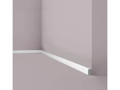 NOEL & MARQUET NMC FL15 WALLSTYL Sockelleiste Fußleiste Zierleiste Stuckleiste 2 m 200 cm x 1 cm x 1,8 cm Weiß