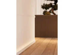 NOEL & MARQUET NMC FL15 WALLSTYL Sockelleiste Fußleiste Zierleiste Stuckleiste 2 m 200 cm x 1 cm x 1,8 cm Weiß