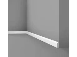 Zierprofile^NOEL & MARQUET NMC FT1 WALLSTYL Sockelleiste Zierleiste Wandleiste Friesleiste 2 m 200 cm x 1,3 cm x 3,8 cm Weiß