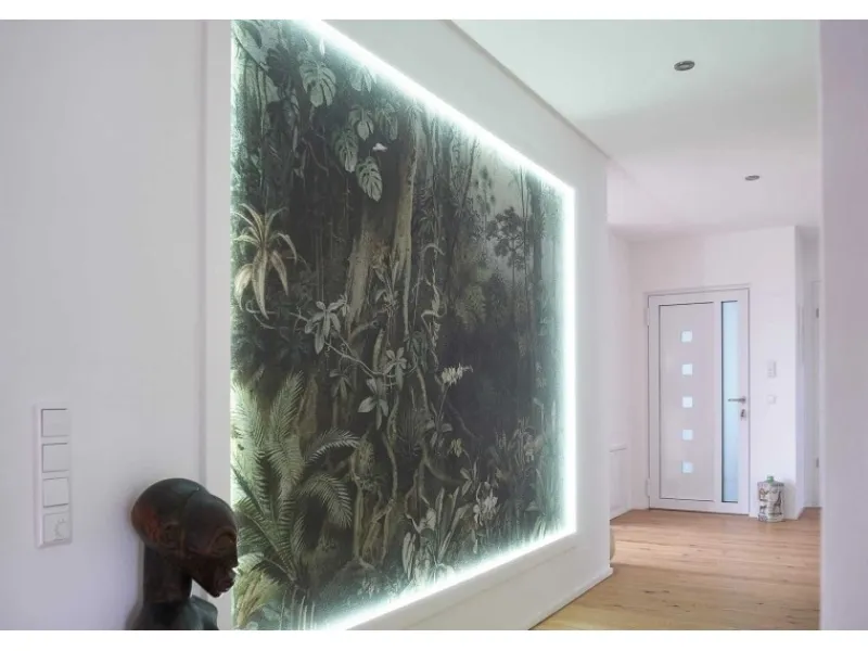 Zierprofile^NOEL & MARQUET NMC IL10 WALLSTYL Sockelleiste Zierleiste Stuckleiste für Indirekte Beleuchtung 2 m 200 cm x 2,3 cm x 8 cm Grau