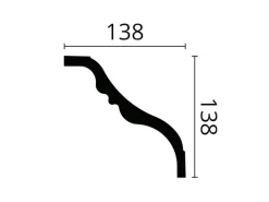 Zierprofile^NOEL & MARQUET NMC TI NOMASTYL Eckleiste Zierleiste Stuckleiste 2 m 200 cm x 13,8 cm x 13,8 cm Weiß