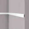 Zierprofile^NOEL & MARQUET NMC WD5 WALLSTYL Wand- und Friesleiste Zierleiste Stuckleiste 2 m 200 cm x 1 cm x 3,8 cm Weiß