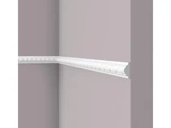 NOEL & MARQUET NMC WO1 WALLSTYL Wand- und Friesleiste Zierleiste Stuckleiste 2 m 200 cm x 1,8 cm x 3,8 cm Weiß