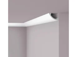 Zierprofile^NOEL & MARQUET NMC WT3 WALLSTYL Eckleiste Zierleiste Stuckleiste für Indirekte Beleuchtung 2 m 200 cm x 11 cm x 8 cm Weiß
