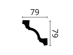 Zierprofile^NOEL & MARQUET NMC Z19 ARSTYL Eckleiste Zierleiste Stuckleiste 2 m 200 cm x 7,9 cm x 7,9 cm Weiß