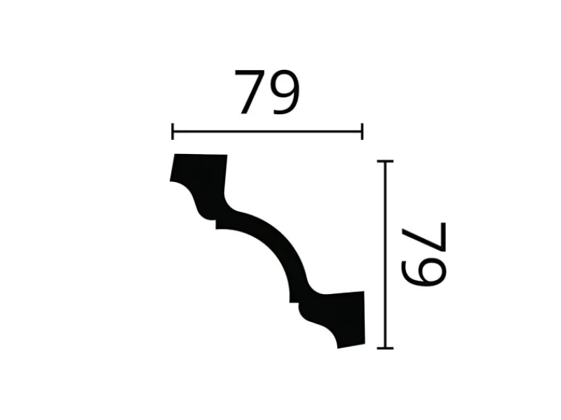 Zierprofile^NOEL & MARQUET NMC Z19 ARSTYL Eckleiste Zierleiste Stuckleiste 2 m 200 cm x 7,9 cm x 7,9 cm Weiß