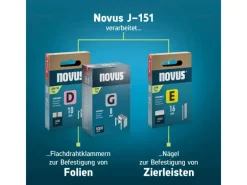 Zierprofile^Novus Tools Elektrotacker J-151 Premium-Tacker für Folien & Zierleisten 031-0361