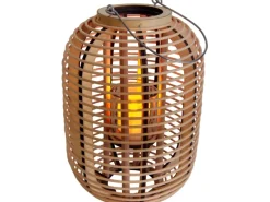 Näve Dekoleuchte Korb Natur 32,5 cm inkl. LED-Solar-Kerze