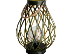 Näve LED-Deko-Solarleuchte 31 cm Grün Gold mit Aufhängemöglichkeit