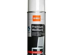 OBI Sprühlacke^Premium Weißlack Spray hochglänzend 400 ml