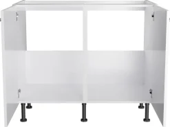 Optifit Küchen-Spülenunterschrank Bengt932 100 cm x 87 cm x 58,4 cm Weiß