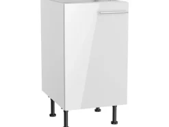 Optifit Küchen-Spülenunterschrank Rurik986 45 cm x 87 cm x 58,4 cm Weiß