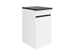 Optifit Möbelserien^Küchen-Unterschrank 50 x 88 x 60 cm Luca932 Weiß Anthrazit