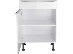 Optifit Küchen-Unterschrank Arvid986 60 cm x 87 cm x 58,4 cm Weiß