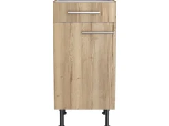 Optifit Möbelserien^Küchen-Unterschrank Erik290 40 cm x 87 cm x 58,4 cm Wildeiche