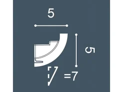 Zierprofile^ORAC 1 MUSTERSTÜCK LUXXUS S-C362 10 cm MUSTER der Eckleiste Zierleiste