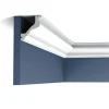 ORAC DECOR C200 LUXXUS Decken Eckleiste Profilleiste Zierleiste Stuckleiste 2 m 200 cm x 6,5 cm x 5,7 cm Weiß