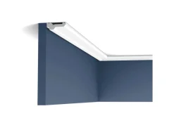 ORAC DECOR C360 LUXXUS Zierleiste Stuckleiste Decken Leiste Kanten Profil 2 m 200 cm x 2,1 cm x 6 cm Weiß