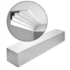 Zierprofile^ORAC DECOR C393 MODERN Eckleisten 1 Karton Set 7 Zierleisten 14 m Weiß