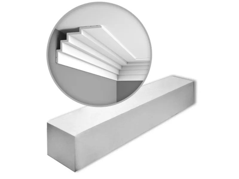 Zierprofile^ORAC DECOR C393 MODERN Eckleisten 1 Karton Set 7 Zierleisten 14 m Weiß