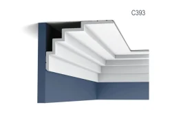 Zierprofile^ORAC DECOR C393 MODERN Eckleisten 1 Karton Set 7 Zierleisten 14 m Weiß