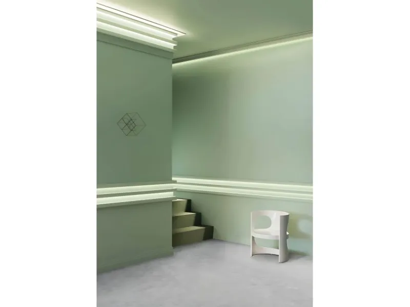 Zierprofile^ORAC DECOR C380 MODERN L3 Eckleiste Zierleiste Indirekte Beleuchtung 2 m 200 cm x 5 cm x 5 cm Weiß