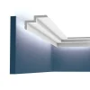 ORAC DECOR C390 MODERN STEPS Eckleiste Zierleiste Indirekte Beleuchtung 2 m 200 cm x 6 cm x 10 cm Weiß
