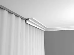 ORAC DECOR C390 MODERN STEPS Eckleiste Zierleiste Indirekte Beleuchtung 2 m 200 cm x 6 cm x 10 cm Weiß