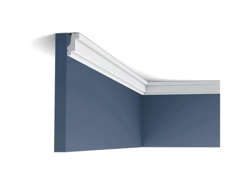 Zierprofile^ORAC DECOR CB530 BASIXX Stuckprofil Zier-Eck-Wand-Decken-Leiste Dekor kantig 2 m 200 cm x 2,7 cm x 1,5 cm Weiß