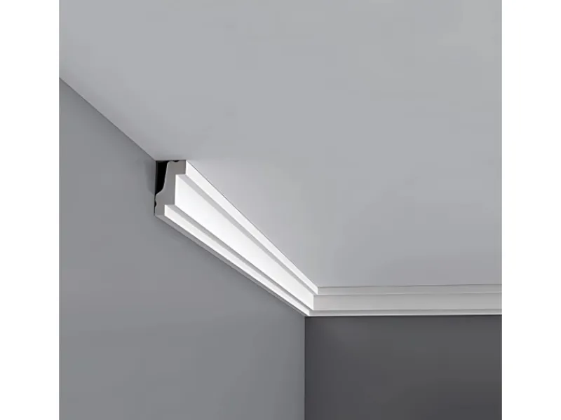 Zierprofile^ORAC DECOR CB530 BASIXX Stuckprofil Zier-Eck-Wand-Decken-Leiste Dekor kantig 2 m 200 cm x 2,7 cm x 1,5 cm Weiß