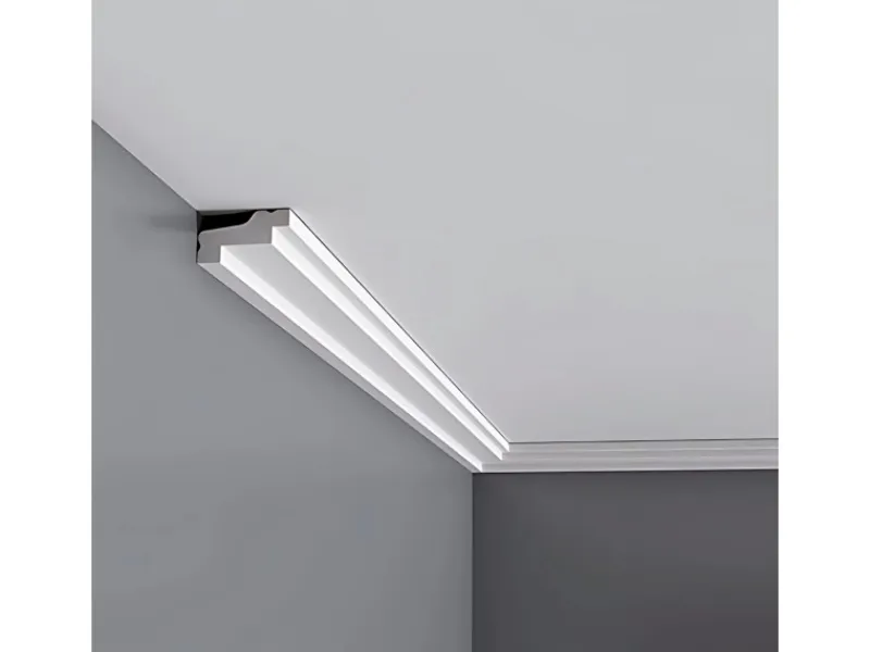 Zierprofile^ORAC DECOR CB530 BASIXX Stuckprofil Zier-Eck-Wand-Decken-Leiste Dekor kantig 2 m 200 cm x 2,7 cm x 1,5 cm Weiß
