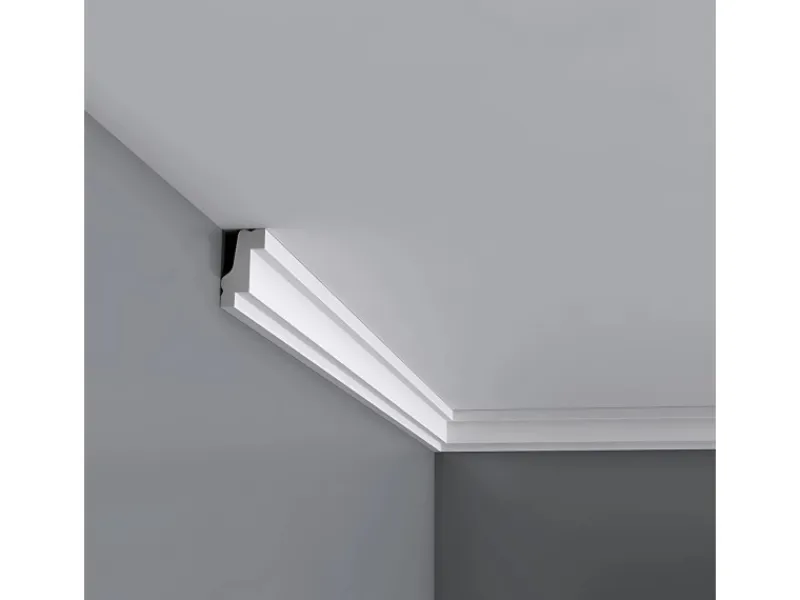 Zierprofile^ORAC DECOR CB530 BASIXX Stuckprofil Zier-Eck-Wand-Decken-Leiste Dekor kantig 2 m 200 cm x 2,7 cm x 1,5 cm Weiß