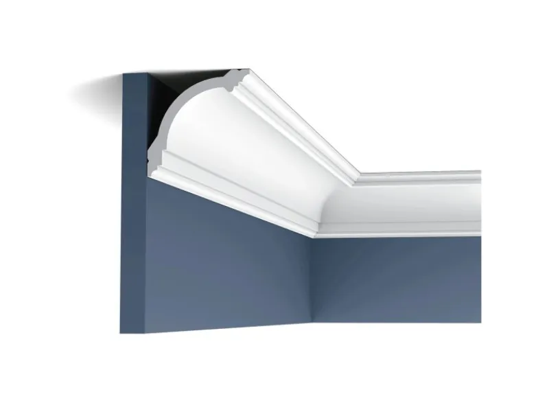 Zierprofile^ORAC DECOR CB512N BASIXX Stuckprofil Dekor Zierleiste Eck-Wand-Decken-Leiste 2 m 200 cm x 9,5 cm x 10 cm Weiß