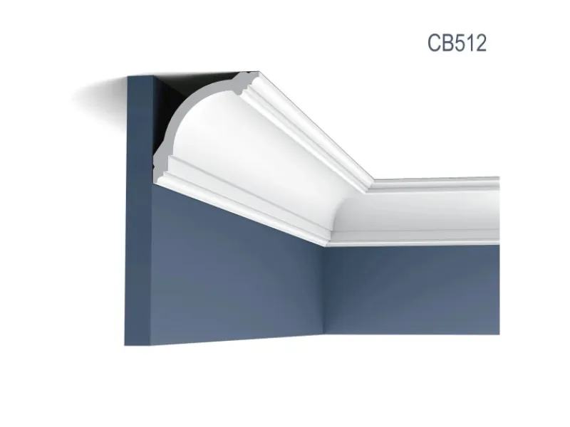 Zierprofile^ORAC DECOR CB512N BASIXX Stuckprofil Dekor Zierleiste Eck-Wand-Decken-Leiste 2 m 200 cm x 9,5 cm x 10 cm Weiß