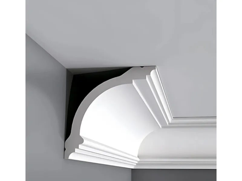 Zierprofile^ORAC DECOR CB512N BASIXX Stuckprofil Dekor Zierleiste Eck-Wand-Decken-Leiste 2 m 200 cm x 9,5 cm x 10 cm Weiß