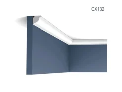 ORAC DECOR CX132 AXXENT Profilleiste Stuck Decken Eck-Leiste Zierelement 2 m 200 cm x 2 cm x 2 cm Weiß