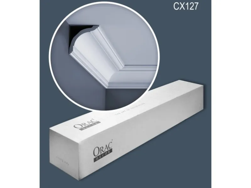 Zierprofile^ORAC DECOR CX127 AXXENT Zierleisten 1 Karton Set 14 Stuckleisten 28 m Weiß