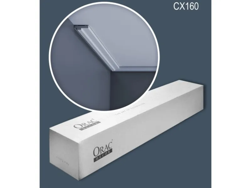 Zierprofile^ORAC DECOR CX160 AXXENT Zierleisten 1 Karton Set mit 10 Stuckleisten 20 m Weiß