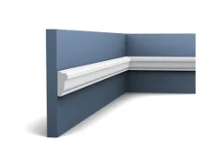 Zierprofile^ORAC DECOR PX117 AXXENT Profilleiste Zierleiste Wand-Dekor-Fries-Leiste 2 m 200 cm x 3,5 cm x 1,5 cm Weiß