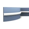 Zierprofile^ORAC DECOR PX103F AXXENT Flexible Wandleiste Zierleiste Friesleiste Weiß 2 m 200 cm x 2,5 cm x 1,2 cm Weiß