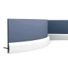 Zierprofile^ORAC DECOR SX182F AXXENT CASCADE Flexible Sockelleiste Wandleiste Zierleiste 2 m 200 cm x 1,3 cm x 5,0 cm Weiß